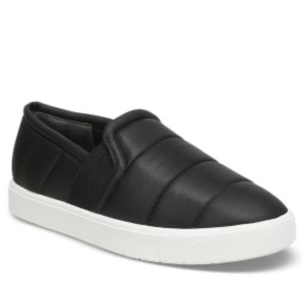 New VINCE Blair Quilted Nylon Slip-On Sneakers in Black US 9.5